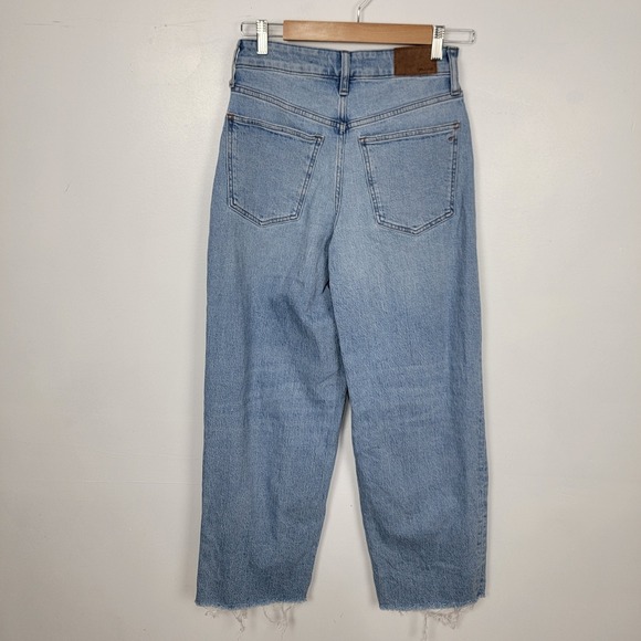 Madewell Jeans Women 26 T Blue Denim The Curvy Perfect Vintage Wide Leg Crop - Picture 3 of 13